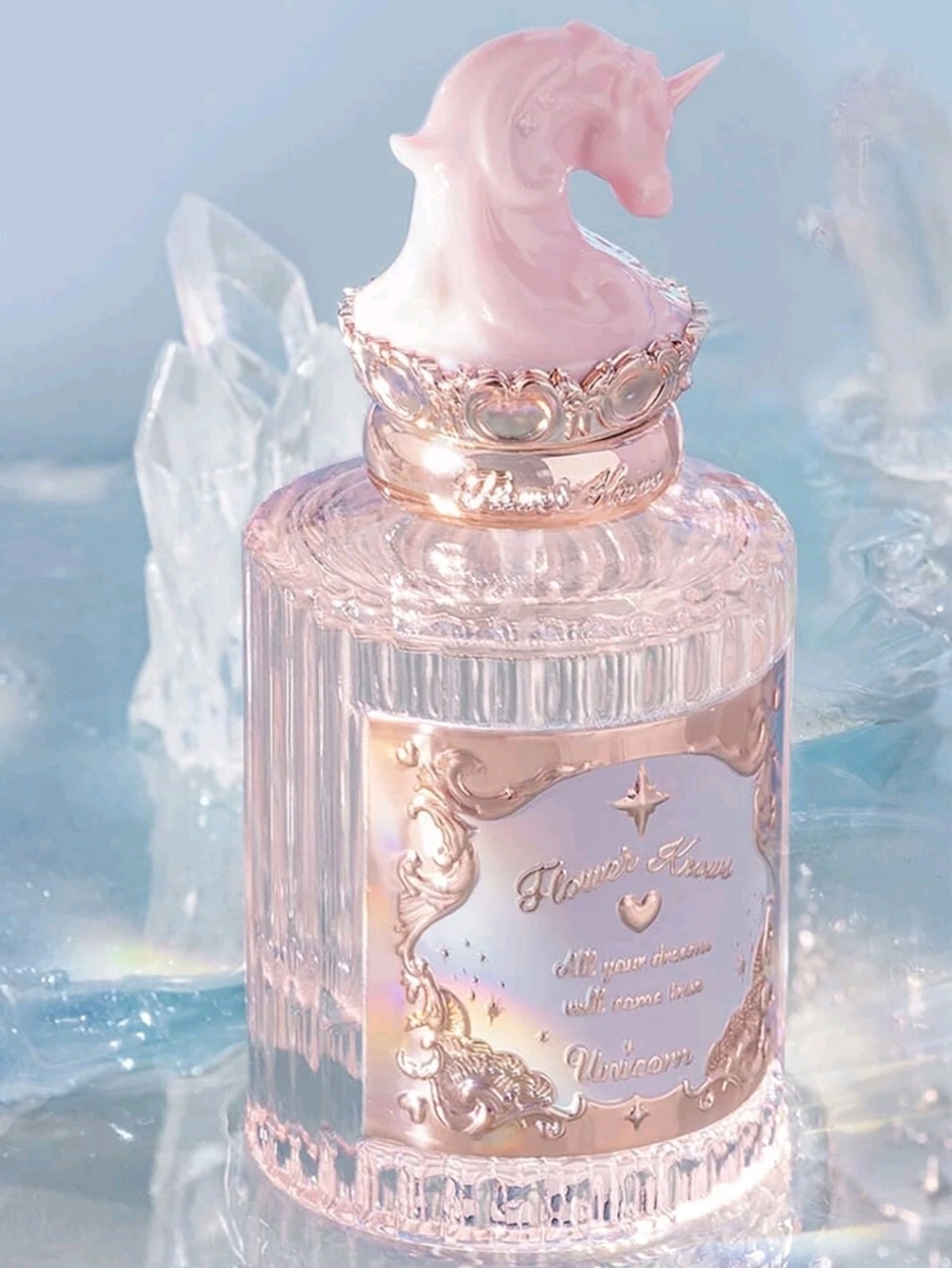 Flower Knows Reverie Rose Crystal Unicorn Series  LAST ONE IN EXISTENCE FOR SALE